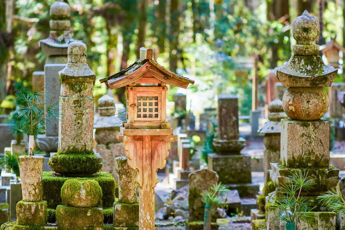 Tombstones in Cemetery