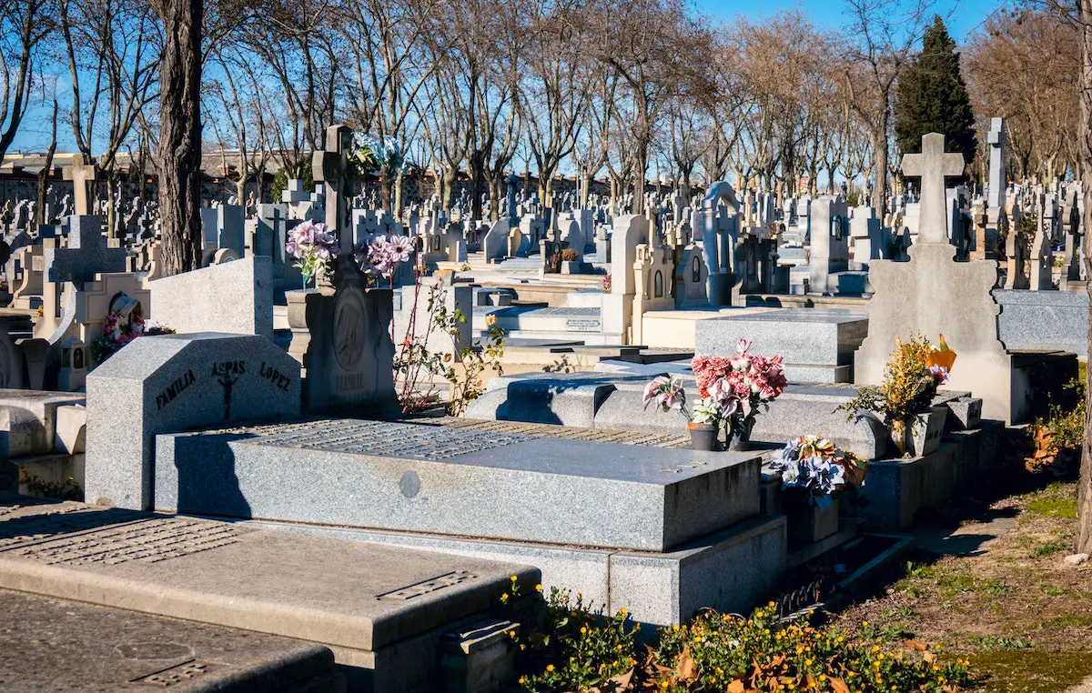 cemetery in Madrid Spain