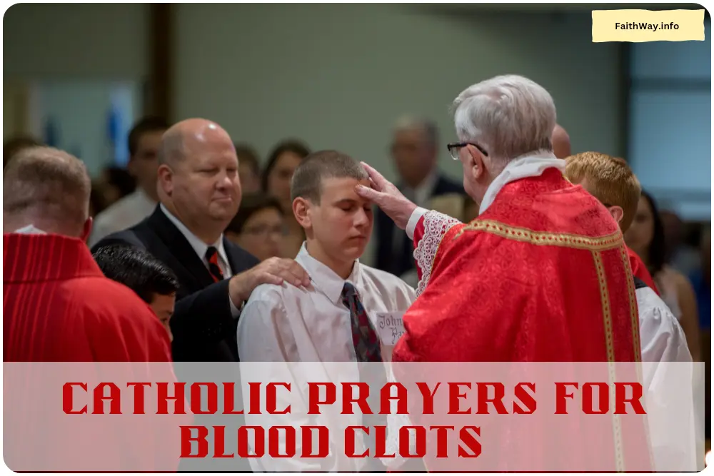 catholic prayers for blood clots