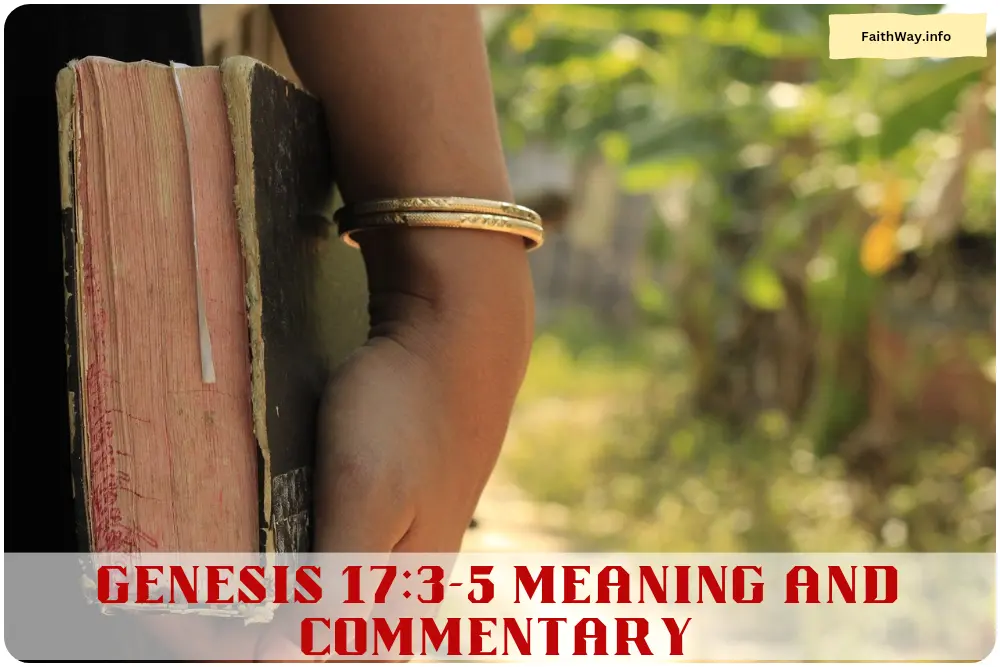 Genesis 17-3-5 Meaning and Commentary