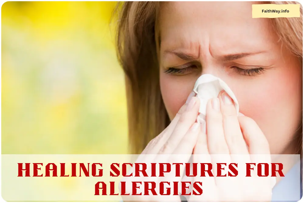 Healing Scriptures for allergies