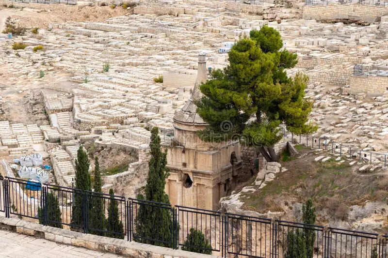 view-gate-repentance-mercy-absaloms-tomb-st-century-ce-cut-rock-mount-olives-features-conical-roof-old